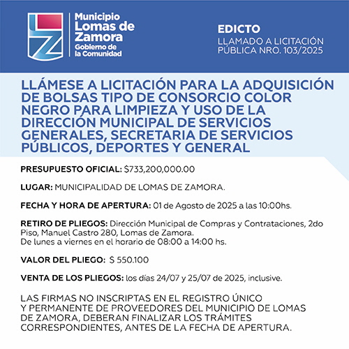 Licitaciones Sin datos  